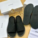 Black Balenciaga Mens Slides