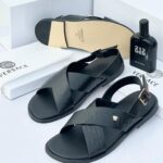 Black Versace Sandals For Men