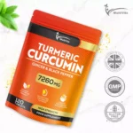 Turmeric Curcumin Tablets 7,260mg + Ginger + Black Pepper - 120 Tablets UK Made
