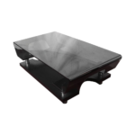 Black Glass Center Table