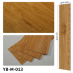 Light Brown Wood Patterned Vinyl Floor Tiles