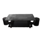 Black Glass Center Table