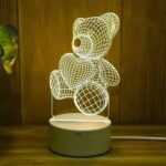 Teddy Bear 3D Visualization Lamp