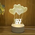 Love 3D Visualization Lamp And Decor