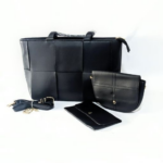 Black 3 In 1 Ladies Hand Bags