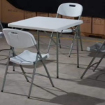 4 Seater White Foldable Chair And Table