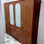 4 Door Wooden Wardrobe With Mirror