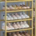 5 Row Metal Shoe Racks