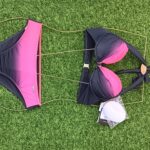 2 Piece Pink And Black Bikini