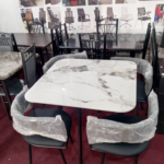 Marble Dining Set 4 Chairs
