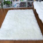White Fluffy Rug