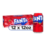 Fanta Strawberry Soda Can 12pk