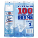 Lysol Disinfectant Spray.3pk (1.6kg).