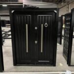 Black Double Security Door