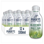 Purdey's Rejuvenate Drink Grape and Apple with ginseng.12pk.