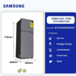 Samsung 301Ltr Duracool Twin Cooling Double Door Refrigerator