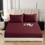Burgundy Waterproof Mattress Covers