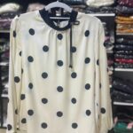 Semi formal ladies polka dot tops