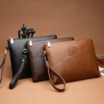 Men's Leather Clutch Pouch Wallet Purse