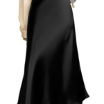 Black Satin Skirt