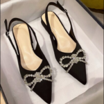 Ladies half flat shoe sandals