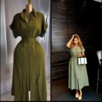 Army Green Shirt Dress