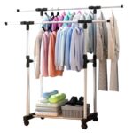 Double Pole Clothes Rack