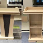 Light Brown Wooden Pulpit