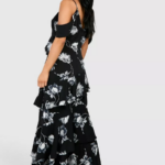Boohoo Tiered Maxi Dress