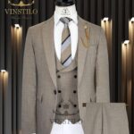 Tan Men's 3 Piece Suit