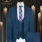 Blue Three Piece Suit