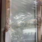 White Translucent Bathroom Door